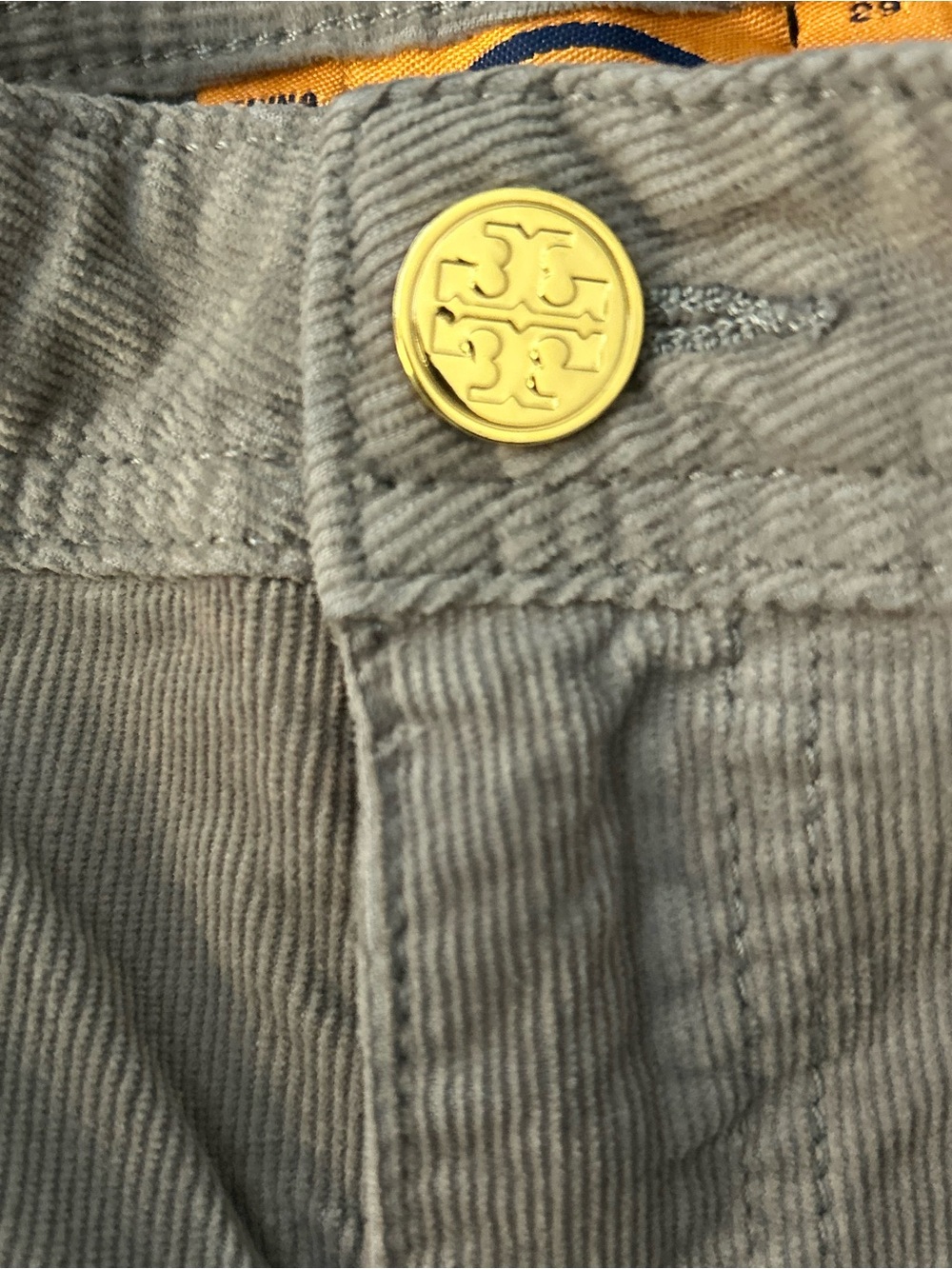 Tory Burch Corduroy Super Skinny Charcoal Jeans 29 - Picture 4 of 6